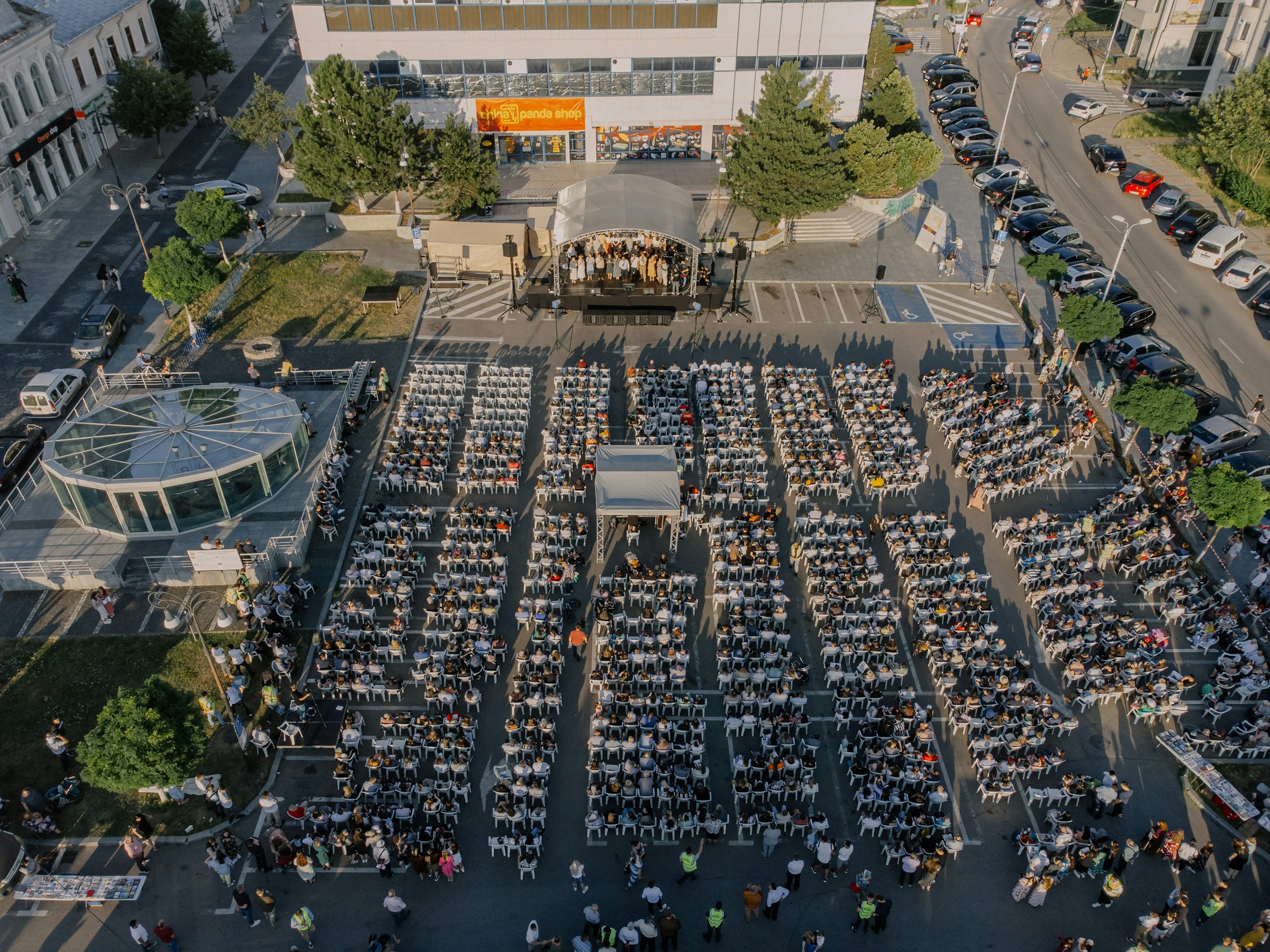 Venues + events aerial production reference